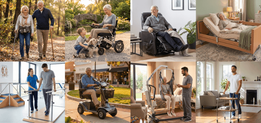 Older adults using mobility aids and receiving care—Purpl discounts for disabilities and long term health conditions, including mobility discounts and offers.