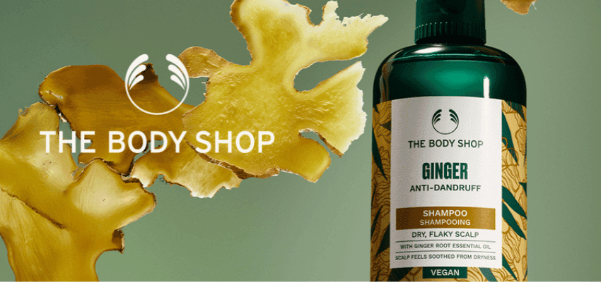 The Body Shop ginger anti-dandruff shampoo bottle, Purpl discounts for disabilities and long term health conditions, mobility discounts and offers.