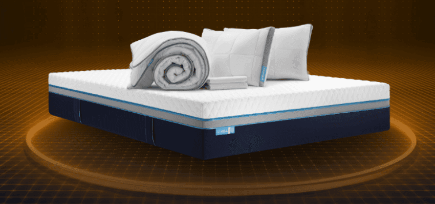 Rolled duvet on Simba Sleep mattress, Purpl discounts for disabilities and long term health conditions, shopping discounts for disabled people.