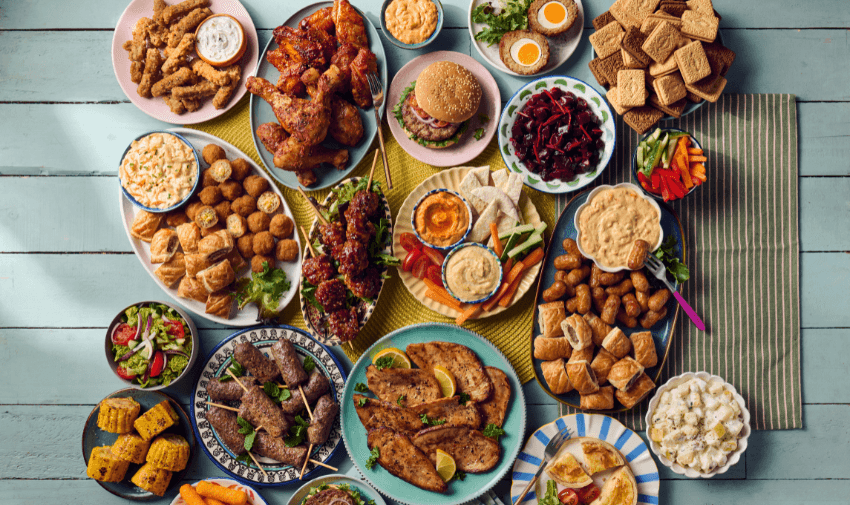 Wide selection of party-style frozen foods from Iceland, including chicken wings, burgers, fish fillets, dips and snacks – perfect for accessible dining ideas and mobility discounts and offers.