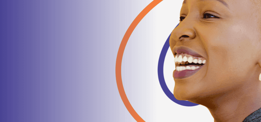 Smiling woman representing Harley Street ADHD assessments and wellbeing services online.