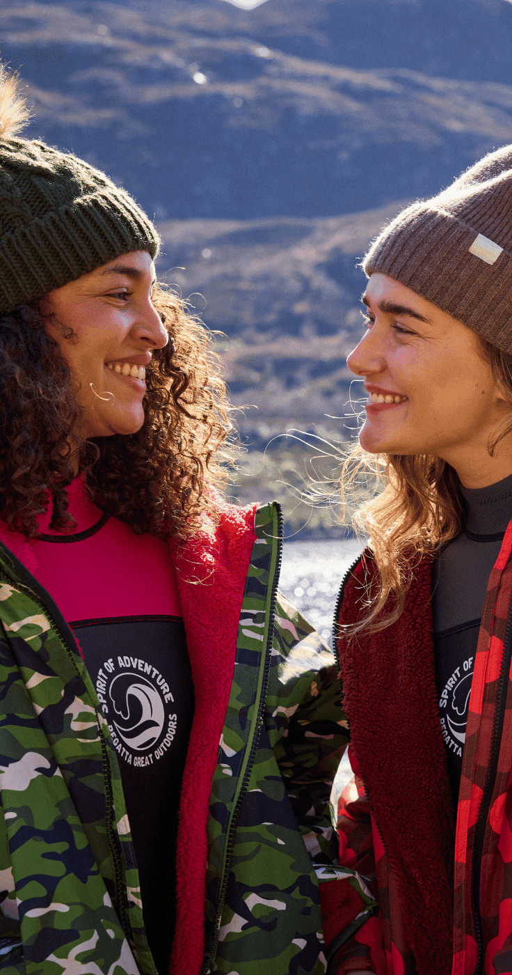 Women in Regatta jackets outdoors, promoting Regatta discounts for disabled people and long term health conditions.