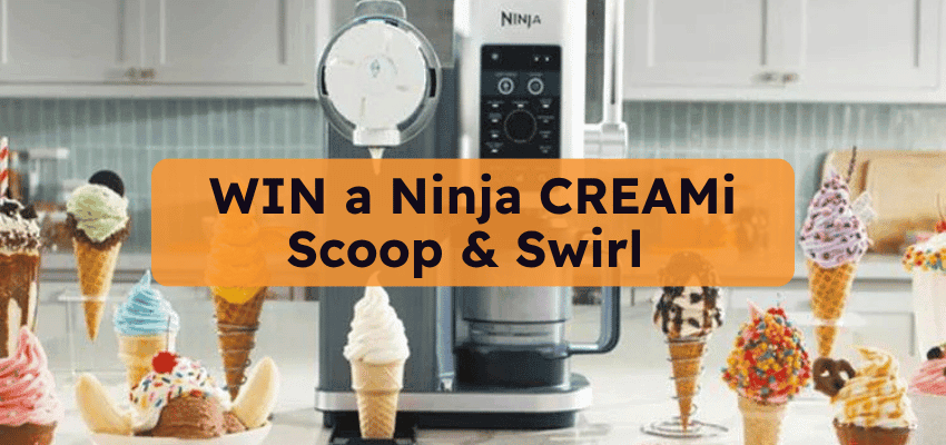 Ninja UK ice cream maker giveaway graphic, Purpl discounts for disabilities and long term health conditions, shopping discounts for disabled people.