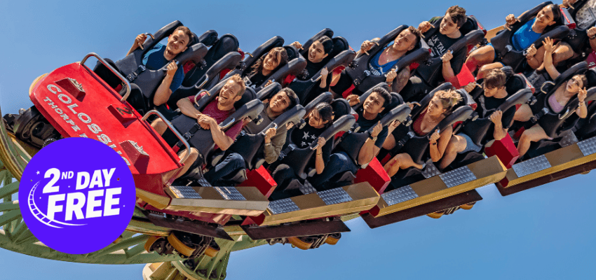 Thorpe Park roller coaster riders, Purpl discounts for disabilities and long term health conditions, disabled travel discounts UK.