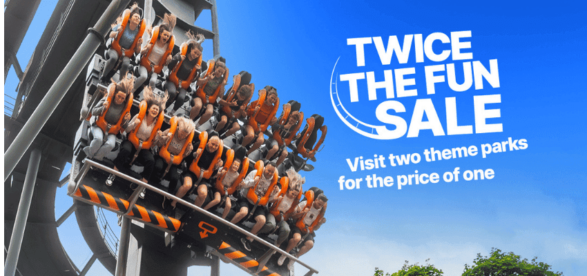 Thrill ride photo promoting Alton Towers Purpl discounts for disabilities and long term health conditions, with disabled travel discounts UK.