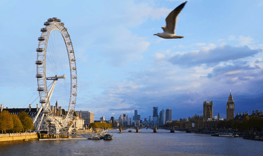 Group of people enjoying the panoramic city view from inside a London Eye pod, perfect for accessible days out and mobility discounts and offers.