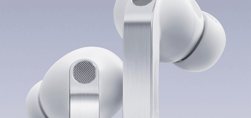 Close-up of Samsung white earbuds, Purpl discounts for disabilities and long term health conditions, mobility discounts and offers.