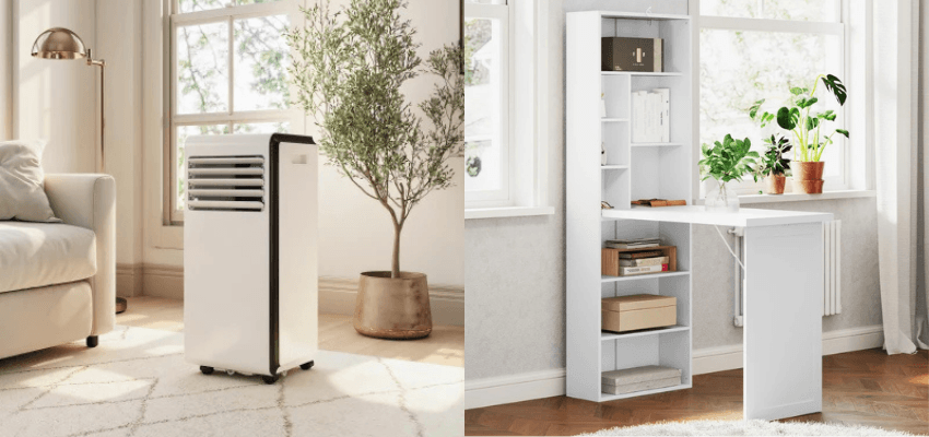 Portable air conditioner and fold-out desk, Aosom, Purpl discounts for disabilities and long term health conditions, mobility discounts and offers.