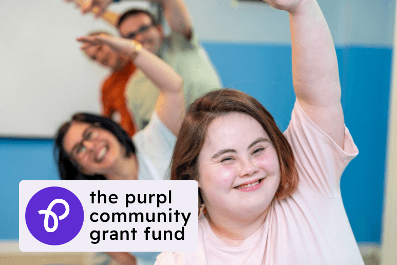 Disabled people taking part in a supportive community activity, representing UK disability grants, financial support, and Purpl discounts helping improve independence and wellbeing.