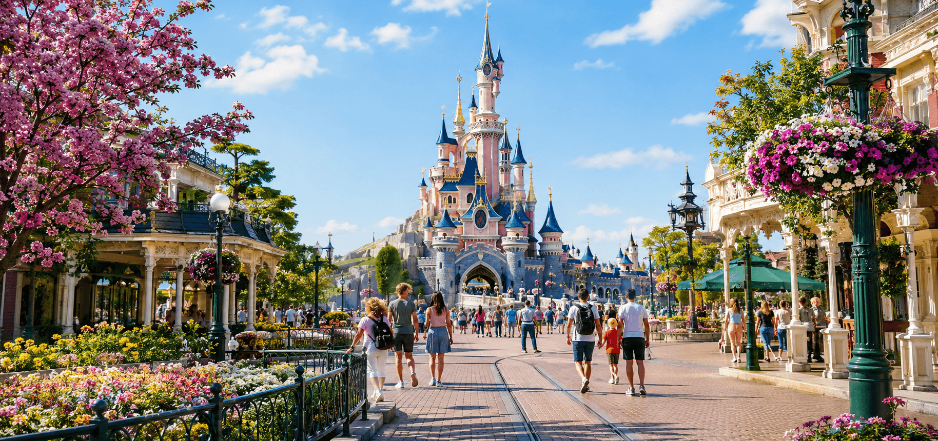 Photo of Disneyland Paris showing the castle
